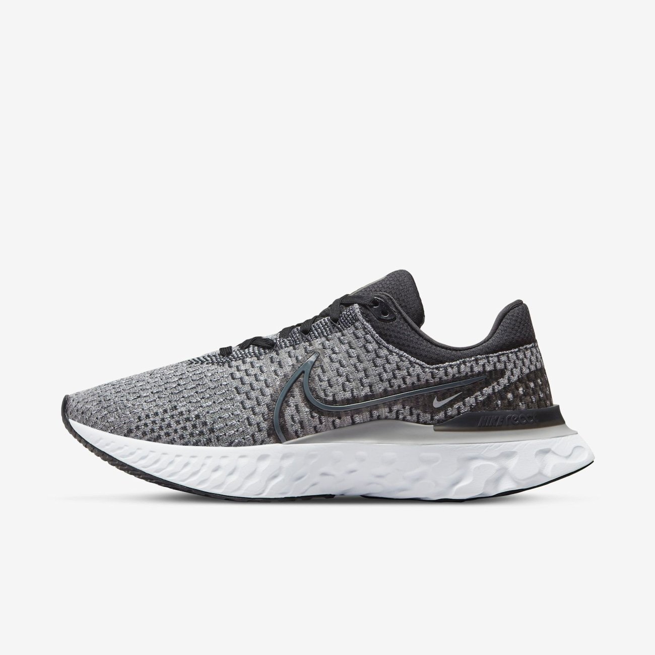 Nike react hotsell flyknit gray