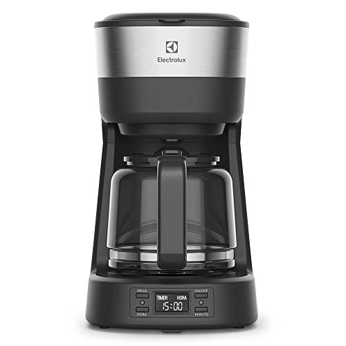 Electrolux ECM25 - Cafeteira Elétrica inox filtro permanente removivel, capacidade 1,2L, 30 xicaras, função timer, painel digital, desligamento automatico, 127v