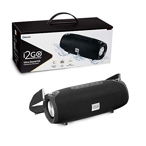 Caixa de Som Bluetooth Ultra Sound Go i2GO - 20W RMS, Resistente à Água, Preto