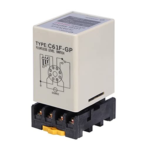 Controlador de nível de líquido C61F-GP Dispositivos de automação residencial Hubs Controladores AC220V 50/60HZ Controlador de interruptor de nível sem flutuação líquido com base