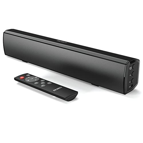 Majority Bowfell Barra de som pequena para TV com Bluetooth, RCA, USB, Opt, AUX, mini sistema de som/áudio para alto-falantes de TV/home theater, jogos, projetores, 50 watts, 15 polegadas