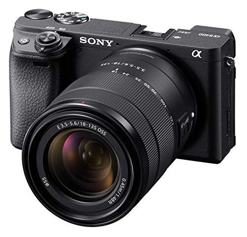 Sony Câmera Mirrorless Alpha A6400: Câmera Digital De Lente Compacta Aps-C Intercambiáveis ​​Com Foco Automático De Olho Em Tempo Real, Vídeo 4K, Tela Flip & 18-135Mm Lens E Mount Câmeras Compatíveis