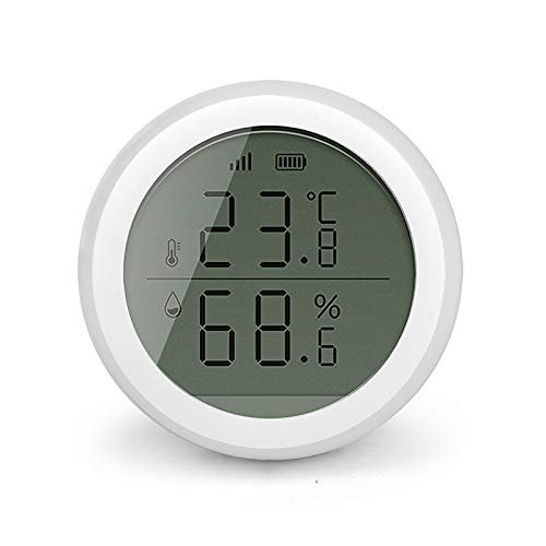 Tuya Smart Zigbee Sensor de Umidade de Temperatura com Tela LCD Sensor T&H de Alta Precisão Trabalhar com Gateway Hub Cena de Automação Residencial