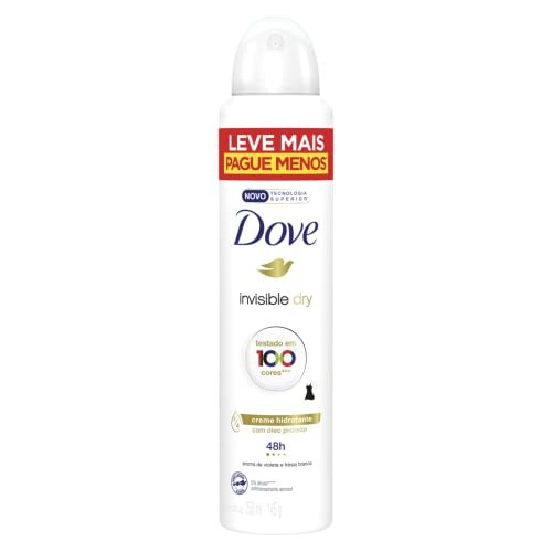 Antitranspirante Aerossol Invisible Dry Violeta e Frésia Branca Dove 250Ml Leve Mais Pague Menos, Dove (A embalagem pode variar)