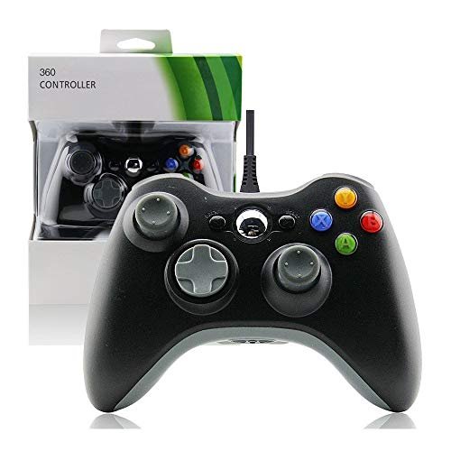 Controle Usb Com Fio Para Xbox 360 Computador Notebook Preto