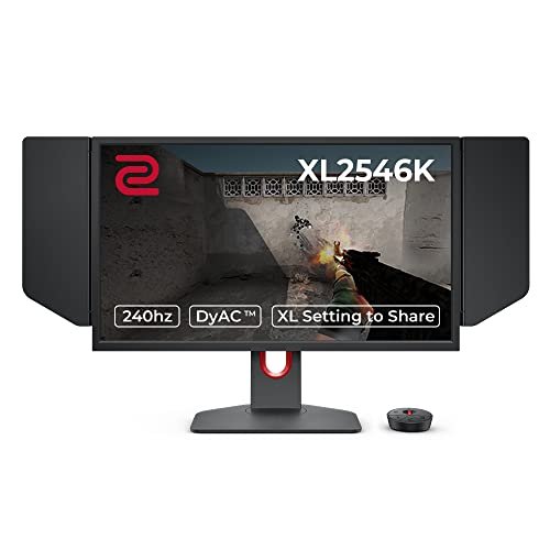 Monitor Gamer BenQ ZOWIE XL2546K para PC com 24.5", 240Hz, Tecnologia DyAc, Black eQualizer, S Switch, Shield, Conexão Display Port, Grafite Fosco