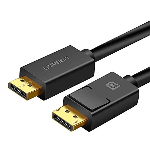 QCYDOBRASIL Cabo DisplayPort 4K 60Hz Ultra HD 3 metros Conectores Banhados a Ouro DP 1.4 Macho para Macho Alta Velocidade 324 Gbps HDR 3D Retorno de Áudio Jogos Monitor/No Brasil