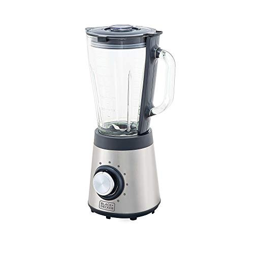 BLACK+DECKER Liquidificador com Jarra de Vidro Inox Gourmand Gris 700W 127V L7000G