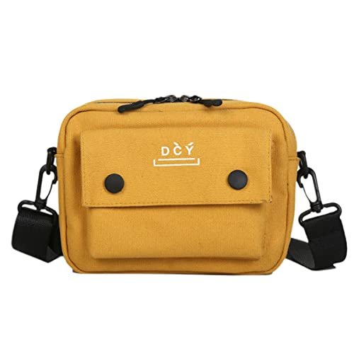 SHERCHPRY Bolsa Feminina Crossbody Feminina Ombro Amarelo Estudante para Moda Bolsa de Lona Casual