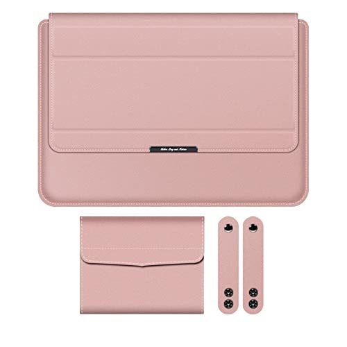 Cicilin Capa Fina para Laptop com Função de Suporte Compatível com laptop de 15-15,6 polegadas (Rosa)