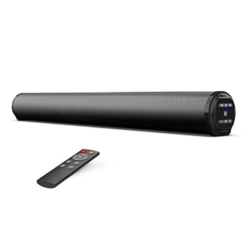 INFIBLA Small Sound Bar for TV with Bluetooth, RCA, USB,AUX Connection, Mini Sound/Audio System for TV Speakers/Home Theater, Gaming, Projectors, 20 watt, 21 inch