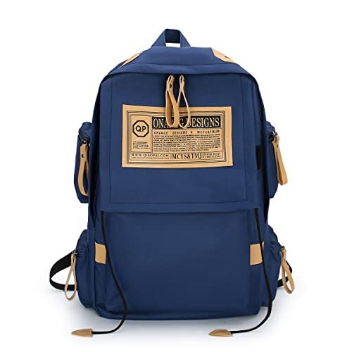 Mochila para laptop para mulheres e homens, leve, resistente à água, nylon, 15,6, mochila para computador para viagem, trabalho, faculdade, Azul, Mochilas de Viagem