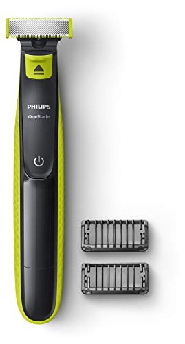 Aparador e raspador de barba, OneBlade QP2521/10, Bivolt, com 2 pentes