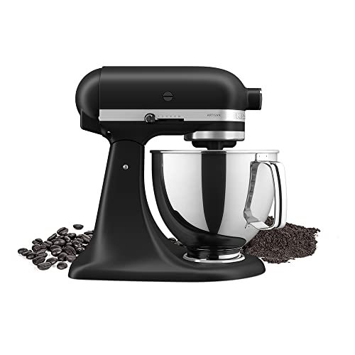 Batedeira Stand Mixer KitchenAid Artisan Black Matte - 110V, KEA33CP