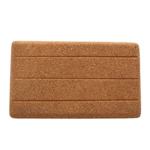Colaxi de Yoga de Cortiça Natural Tijolo de Exercício de Densidade Leve Tijolo de Yoga para de Musculação Esportes Interiores Ginásio em