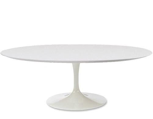 Mesa de Jantar Tulipa Saarinen Oval 160x90 cm Laqueada