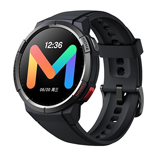 mibro Relógio Inteligente GS, GPS Posicionamento, 1.43'' Touch Screen HD 5ATM waterproof Smartwatch Fitness Tracker para telefones Android e iOS com monitorador da frequência cardíaca SpO2 Sleep Monitor, Relógio de Fitness com 70 modalidades esportivas para homens e mulheres