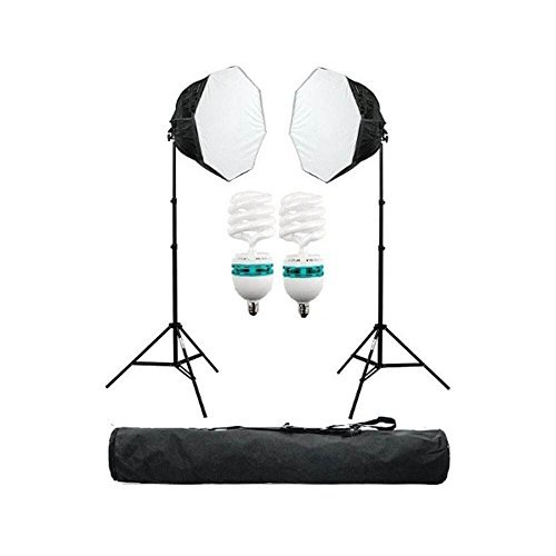 Ningbo Kit de iluminação Octabox 50cm para Estúdio Fotográfico Greika Ágata III (220v)