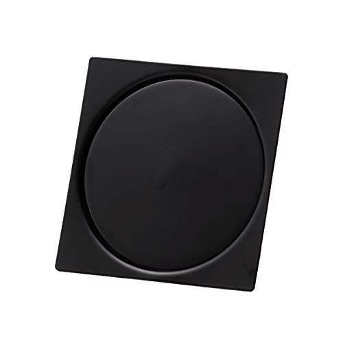 Ralo Inteligente Click Para Banheiro 10x10 Cm Inox Preto