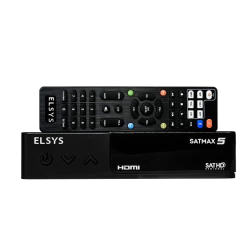 Receptor de TV via Satelite Sat HD Satmax 5 - Elsys, Preto 5 – ETRS70