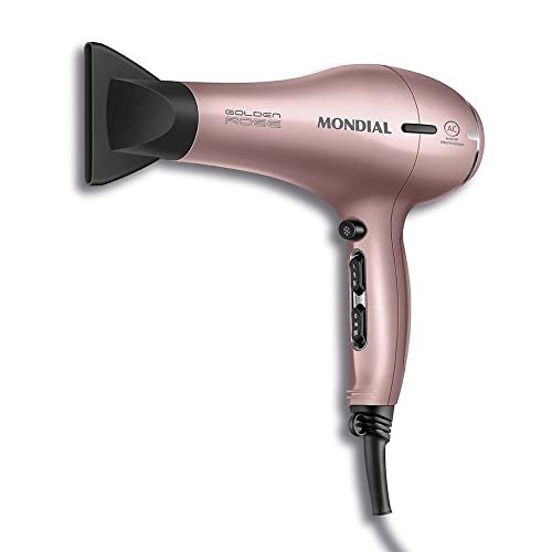 Secador de Cabelos Profissional, Mondial, Golden Rose, 2000W, 110V - SCP-01