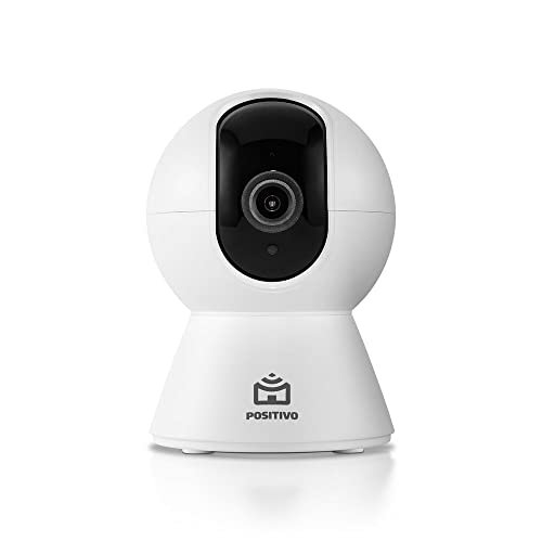 Smart Câmera Bot Wi-Fi 360° Positivo Casa Inteligente 2ª Geração, 1080p Full HD, 15 FPS, Detecção de Movimentos, Visão Noturna, Áudio Bidirecional - Bivolt, Compatível com Alexa