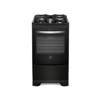 Fogão 4 Bocas Electrolux Preto Automático com Mesa de Vidro e Porta Full Glass (52LPV) – Bivolt