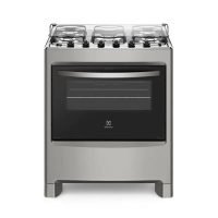 Fogão 5 Bocas Electrolux Prata Automático com Ultra Chama e Vidro Interno Removível (76LSU) – Bivolt