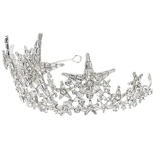 Beaupretty Vestido de noiva de festa com coroa de casamento exclusivo para cabeça