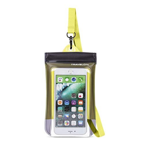 Bolsa Flutuante Travelon para smartphone/câmera digital, à prova d'água, Amarelo, Tamanho Único