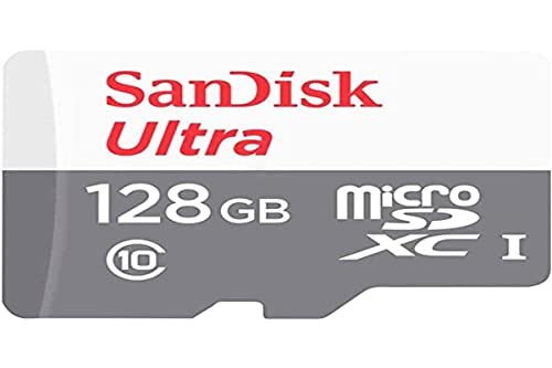 Cartão SanDisk Ultra 128GB 100MB/s UHS-I Classe 10 microSDXC SDSQUNR-128G-GN6MN