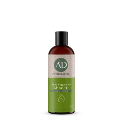 Óleo Vegetal De Abacate - 100% Puro e Vegano | Alto Poder De Hidratação Para Corpo e Cabelo 120 ml - Aroma D’alma