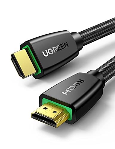 UGREEN Cabo HDMI 4K 3 m trançado de alta velocidade 18Gbps cabo HDMI com suporte Ethernet 4K 60Hz 2160P 1080P 3D ARC compatível com monitor de TV UHD, computador Xbox 360 PS5 PS4 Blu-ray e mais