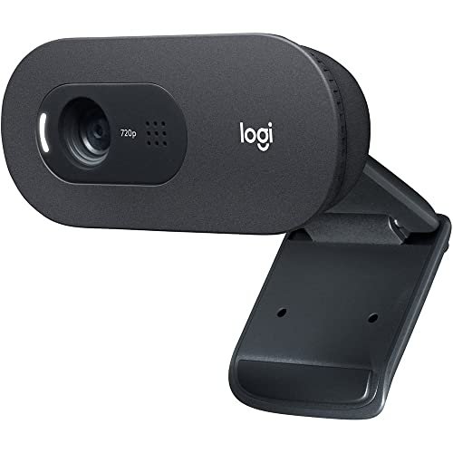 Webcam HD Logitech C505 com Microfone Embutido de Longo Alcance e 3 MP para Chamadas e Gravações em Vídeo Widescreen