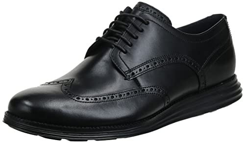 Cole Haan Sapato Oxford Grand Shortwing original masculino, Preto/preto, 9