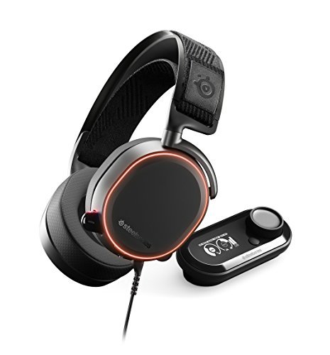 Fone de ouvido para jogos com fio SteelSeries Arctis Pro + GameDAC – Áudio certificado de alta resolução – DAC e Amp dedicados – para PS4 e PC – Preto
