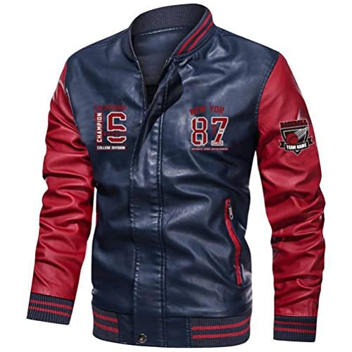 JMSUN Jaqueta Masculina Casaco bordado jaquetas de beisebol pu casacos de couro masculino slim fit faculdade velo piloto moto jaquetas de couro de marca roupas