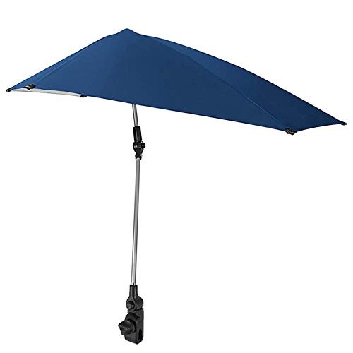 Kiboule Guarda-sol dobrável portátil cadeira de praia guarda-chuva guarda-chuva de bicicleta de verão guarda-chuva guarda-chuva ajustável com grampo universal guarda-sol de pesca para cadeira de prai
