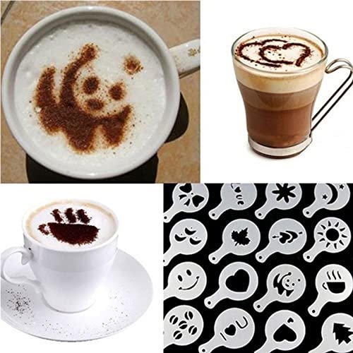 Kit Moldes Barista Para Decorar Café, Cupcake, Brownie Bebidas 16 Peças