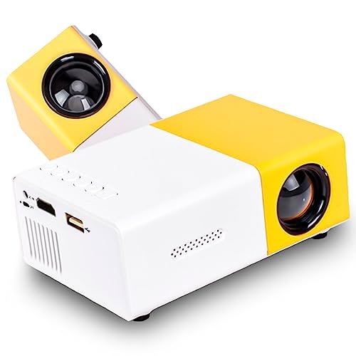 Mini Projetor Portatil LED - Full HD 1080p, 5000 Lumens, Tela de 200 polegadas, Conexão HDMI, USB, VGA, Áudio 3,5mm, Projetor para IOS, Android, Windows - 4Leader