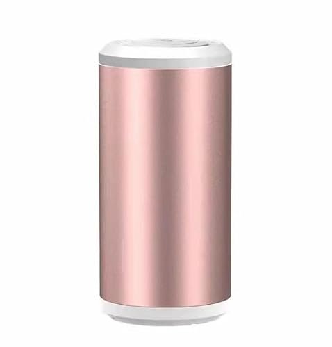 Mini Purificadorde Ar Portátil, Purificador de Ar para Carro Filtro HEPA, Verdadeiro Purificador de Ar, Elimine Cheiro de Fumaça, Poluiçao Mau cheiro e Etc.Purificador de Ambientes Pequenos, Para Carro, Casa, Escritório (Rosa)