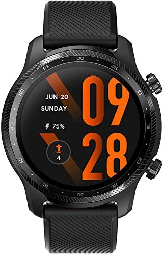 TicWatch Pro 3 Ultra GPS smartwatch relógio inteligente Wear OS Qualcomm SDW4100 Monitor de saúde e de atividades físicas 3-45 Dias Duração da bateria GPS NFC Ritmo Cardíaco Sleep Tracking IP68