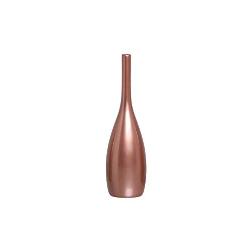 Vaso Garrafa Tulipa P Decoração em Cerâmica Rosé Gold