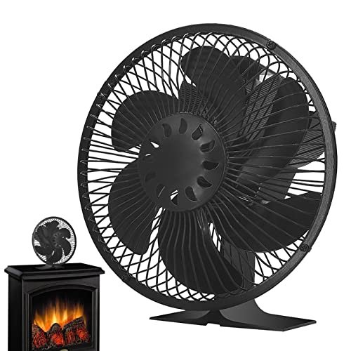Ventilador de Lareira | Ventilador de Lareira Alimentado com 6 Lâminas,Ventilador termodinâmico para queimadores a lenha, lareiras, proteção ambiental e ventiladores de alta eficiência Comfrey