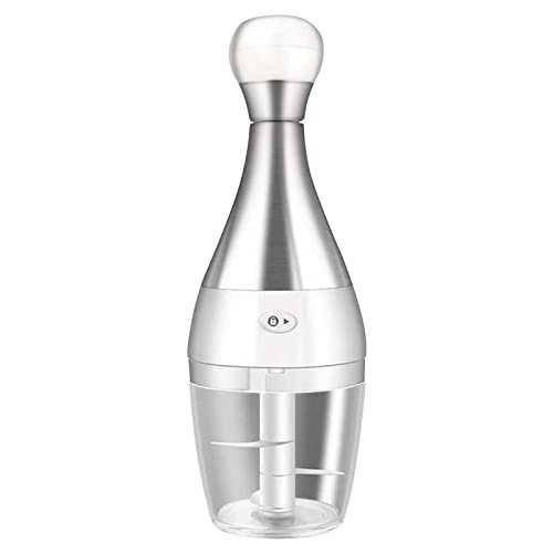 yeacher Cortador Manual De Alimentos Processador Manual De Alimentos Cortador Rápido De Vegetais Cortador De Cebola Em Aço Inoxidável Para Salada De Alho Nozes Ervas Prata & Branco