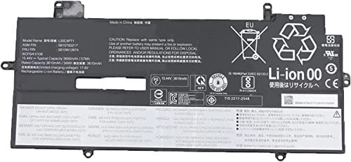 Bateria do notebook for L20C4P71 L20D4P71 SB10T83218 SB10T83217 L20M4P71 SB10T83216 5B10W13973 L20L4P71 SB10T83215 Laptop Battery Replacement for Lenovo ThinkPad X1 Carbon 9th Gen X1 Yoga 6th Gen Series(11.52V 57Wh)