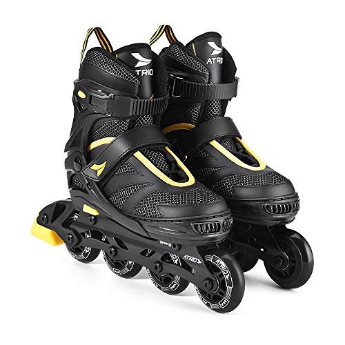 Patins, Multilaser, Preto/Amarelo Inline Regulável, Multicor, Tamanho 37-40 G - ES307