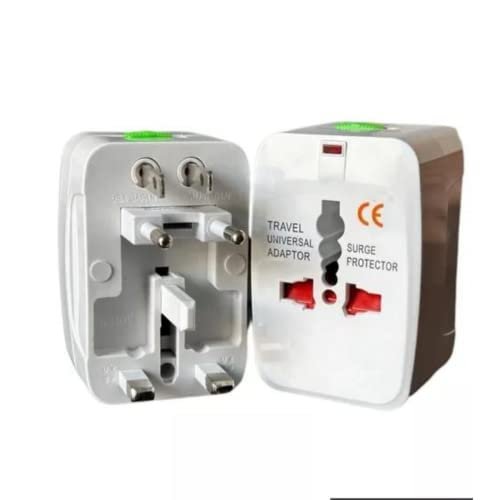 Adaptador Tomada Universal Internacional P/Viagem Padrão 150 Paises Uk EUA Europa Brasil Asia Benjamin Bivolt RHAYNER