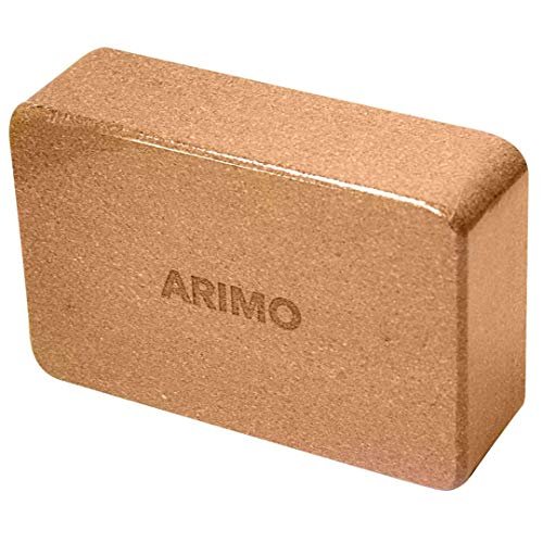 ARIMO Bloco de Yoga em Cortiça Biodegradável Sustentável Natural Apoio Flexibilidade