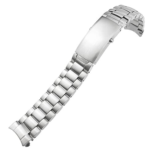 BKUANE Pulseiras de relógio de aço inoxidável 316L para Omega Speedmaster 007 Seamaster 300 AT150 Planet Ocean Speedmaster 18mm Pulseira de relógio (Cor: 3 contas, Tamanho: 22mm)
